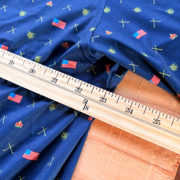 BRAND NEW FJ GOLF Polo Presidents Cup USA flag lightweight polyester NWT - Picture 9 of 11